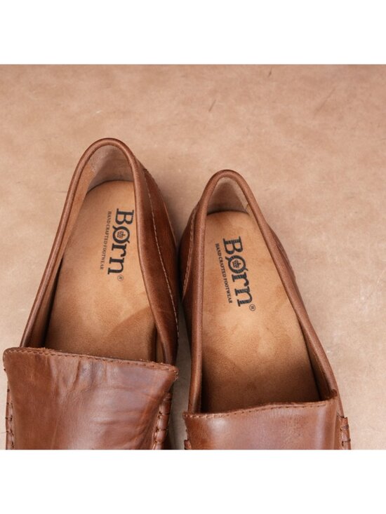 Born Men Brown Leather Marcel Moc Toe Cushion Comfortable Driving Loafers sz 12 main image 6